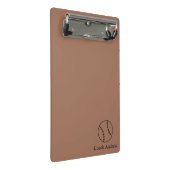 Coach Gifts Baseball, Personalized Clipboard, Gift Mini Klemmbrett (Schrägansicht)