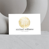 Coach Goldene Wasserfarbe Bäume Leben, Ratgeber Visitenkarte