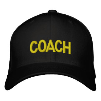 COACH Hat - Militärbriefe Bestickte Kappe