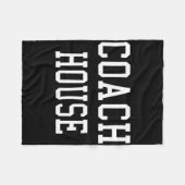 Coach House Maßgeschneiderte Fußball-Mannschaft Fleecedecke (Vorderseite (Horizontal))
