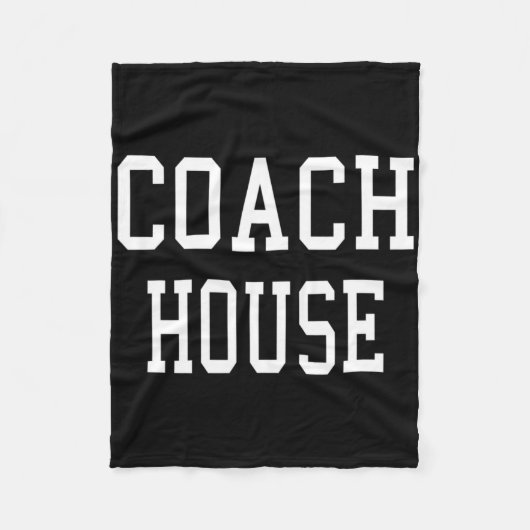 Coach House Maßgeschneiderte Fußball-Mannschaft Fleecedecke (Vorderseite)