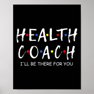Coach Ich bin für Sie dort für psychische Gesundhe Poster