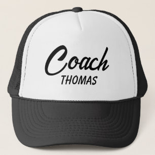 Coach Individuelle Name Typografie Personalisiert Truckerkappe