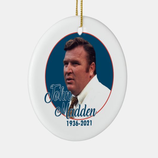 Coach John Madden Keramik Ornament (Rechts)