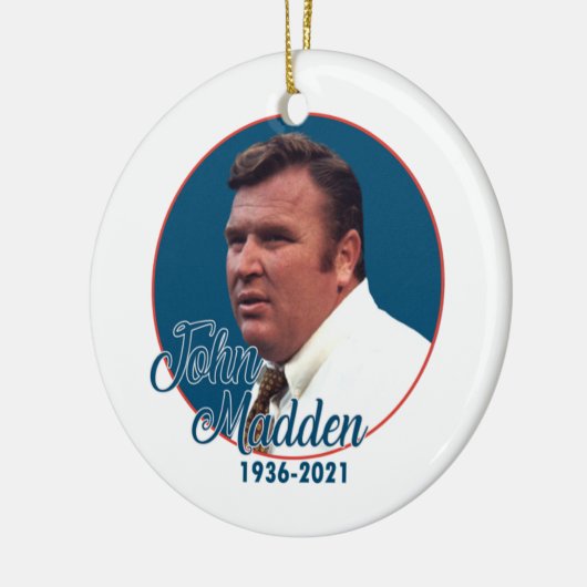 Coach John Madden Keramik Ornament (Links)