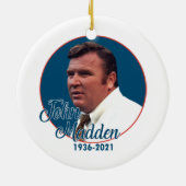 Coach John Madden Keramik Ornament (Hinten)