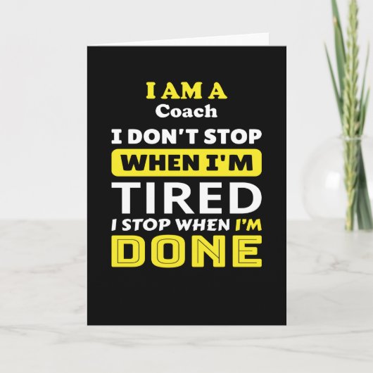 Coach Karte (Vorderseite)