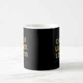 Coach Leader Legend Gold Typografie Kaffeetasse (Mittel)