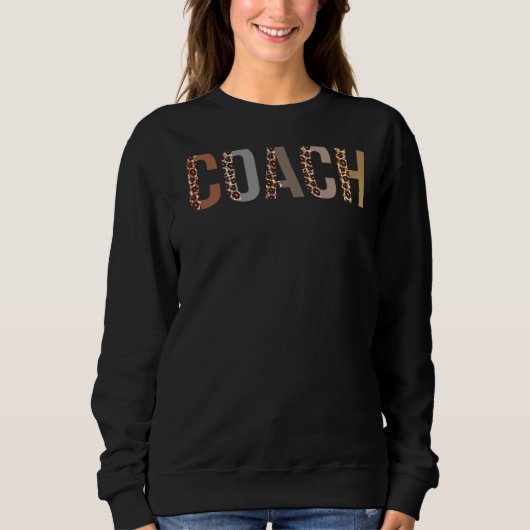 Coach Leopard Wertschätzung für Frauen für Frauen Sweatshirt (Vorderseite)