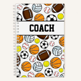 COACH Little League Multisports Balls Geschenk Notizblock