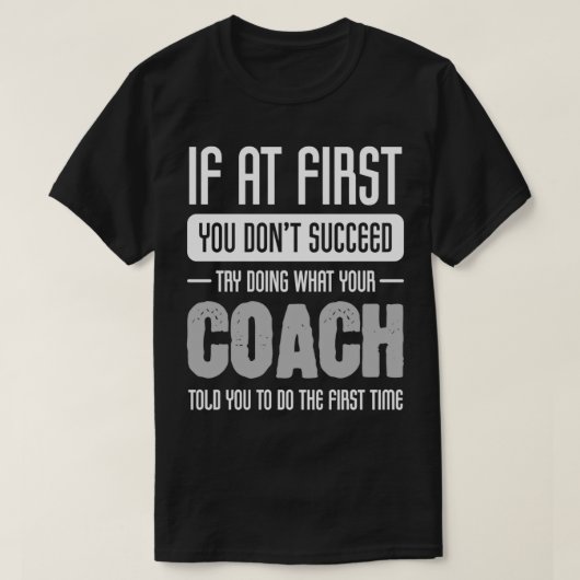 Coach lustige Athlete oder Sportspende Lover T-Shirt (Design vorne)