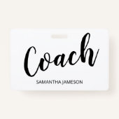 Coach Name Abzeichen Ausweis (Vorderseite)