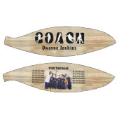 Coach Name Silhouette Team Spieler und Foto Basketball (Panele)