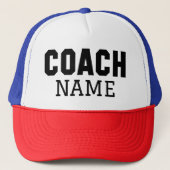 Coach Name Truckerkappe (Vorderseite)