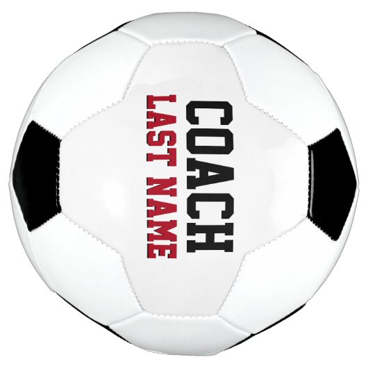 Coach Personalisiert Nachname Fußball (Gedreht)