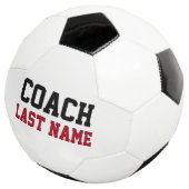 Coach Personalisiert Nachname Fußball (Dreiviertel)