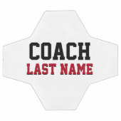Coach Personalisiert Nachname Fußball (Flach)