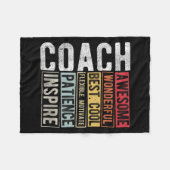 Coach Phantastisch Wunderschönes Cooles Motivieren Fleecedecke (Vorderseite (Horizontal))