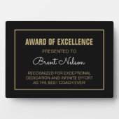 Coach-Preisverleihungsschild Fotoplatte (Vorderseite)