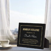 Coach-Preisverleihungsschild Fotoplatte