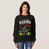 Coach Puzzle Special Liebe Autismus Bewusstsein Sweatshirt (Vorne ganz)