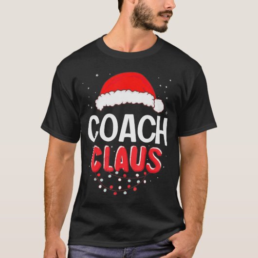 Coach Santa Claus Christmas Matching Costume  T-Shirt (Vorderseite)