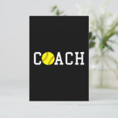 Coach Schnelle Pitch Softball Geschenkidee Dankeskarte (Stehend Vorderseite)