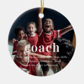 Coach | Sentimental Foto Keepake Weihnachten Keramik Ornament (Vorne)