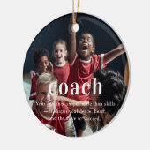 Coach | Sentimental Foto Keepake Weihnachten Keramik Ornament (Links)
