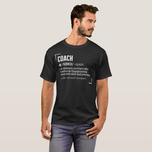 Coach Shirt, Coach Kohch Noun 1 A Visionär T-Shirt (Vorne ganz)