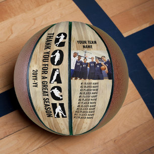 Coach Silhouette Team Player Namen und Foto Basketball