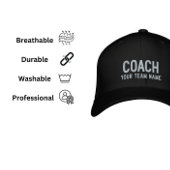 Coach Sports Team Hat - Individuelle Name Bestickte Baseballkappe