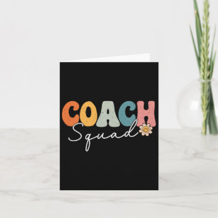Coach Squash Zurück zur Schule Funny Gecoacht erst Karte