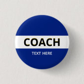 Coach Text auf blau Button (Vorderseite)