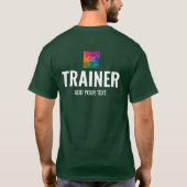 Coach Trainer Forest Green doppelseitige Printwerb T-Shirt (Rückseite)