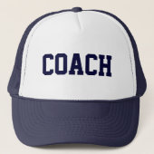 COACH Trucker Hat {Navy Blue} Truckerkappe (Vorderseite)