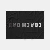 Coach Vater Design - Fußball Basketball-Koach Fleecedecke (Vorderseite (Horizontal))