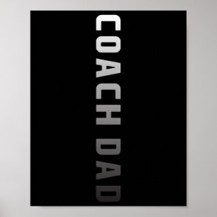 Coach Vater Design - Fußball Basketball-Koach Poster