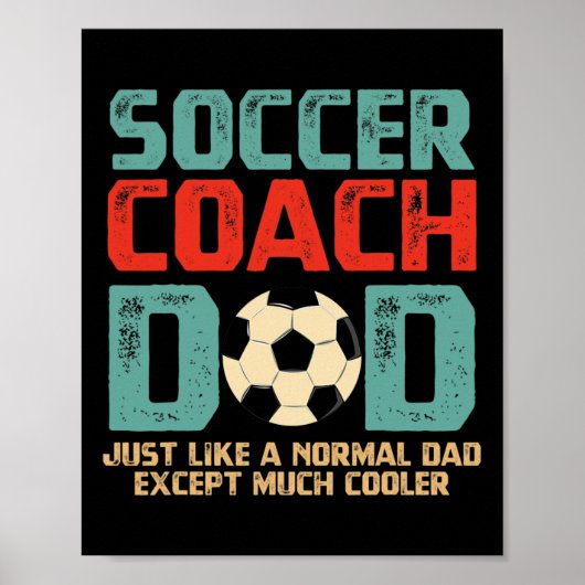 Coach Vater Vathers Day Geschenk Poster (Vorne)