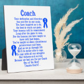 Coach Vielen Dank Fotoplatte (Seite)