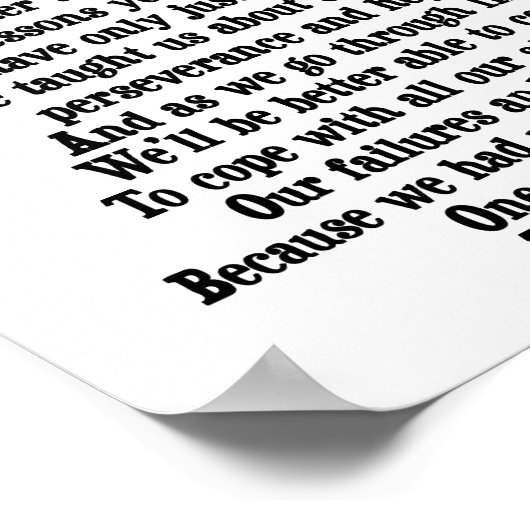 Coach Vielen Dank Poster (Ecke)