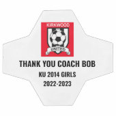 Coach-Wertschätzung Dankeschön Logos Fußball Ball (Flach)