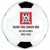 Coach-Wertschätzung Dankeschön Logos Fußball Ball (Vorderseite)