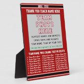 Coach-Wertschätzung gibt Foto, Text, Farben Fotoplatte (Seite)