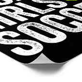 Coaches Gift You Don't E Me I Coach Girls - Soccer Poster (Ecke)