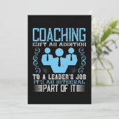 Coaching Isn't Addition to a Leader's Job Save The Date (Stehend Vorderseite)