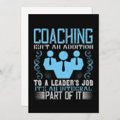 Coaching Isn't Addition to a Leader's Job Save The Date (Vorne/Hinten)