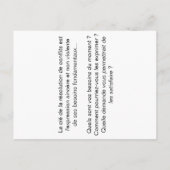 Coaching-Karte "5 Schritte zur Vermittlung" Postkarte (Rückseite)