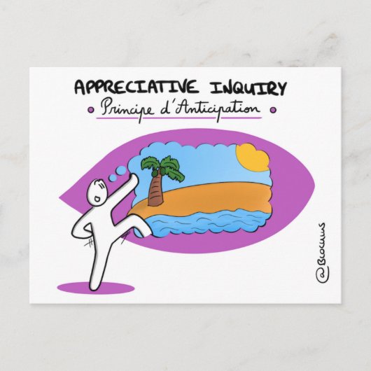 Coaching-Karte "AI - Grundsatz der Vorwegnahme" Postkarte (Vorderseite)