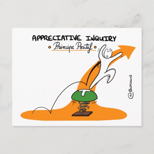 Coaching-Karte "AI - Positives Prinzip" Postkarte (Vorderseite)